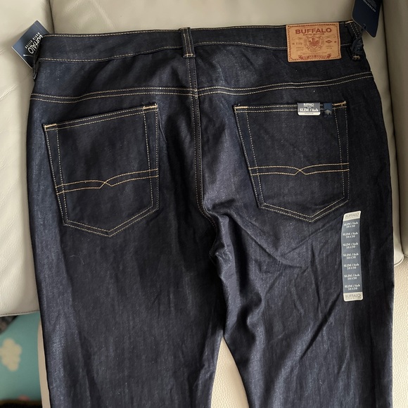 NWT - Buffalo David Bitton Slim Ash Men’s Jeans in Rinsed Indigo - Size 38/30 - Picture 9 of 10